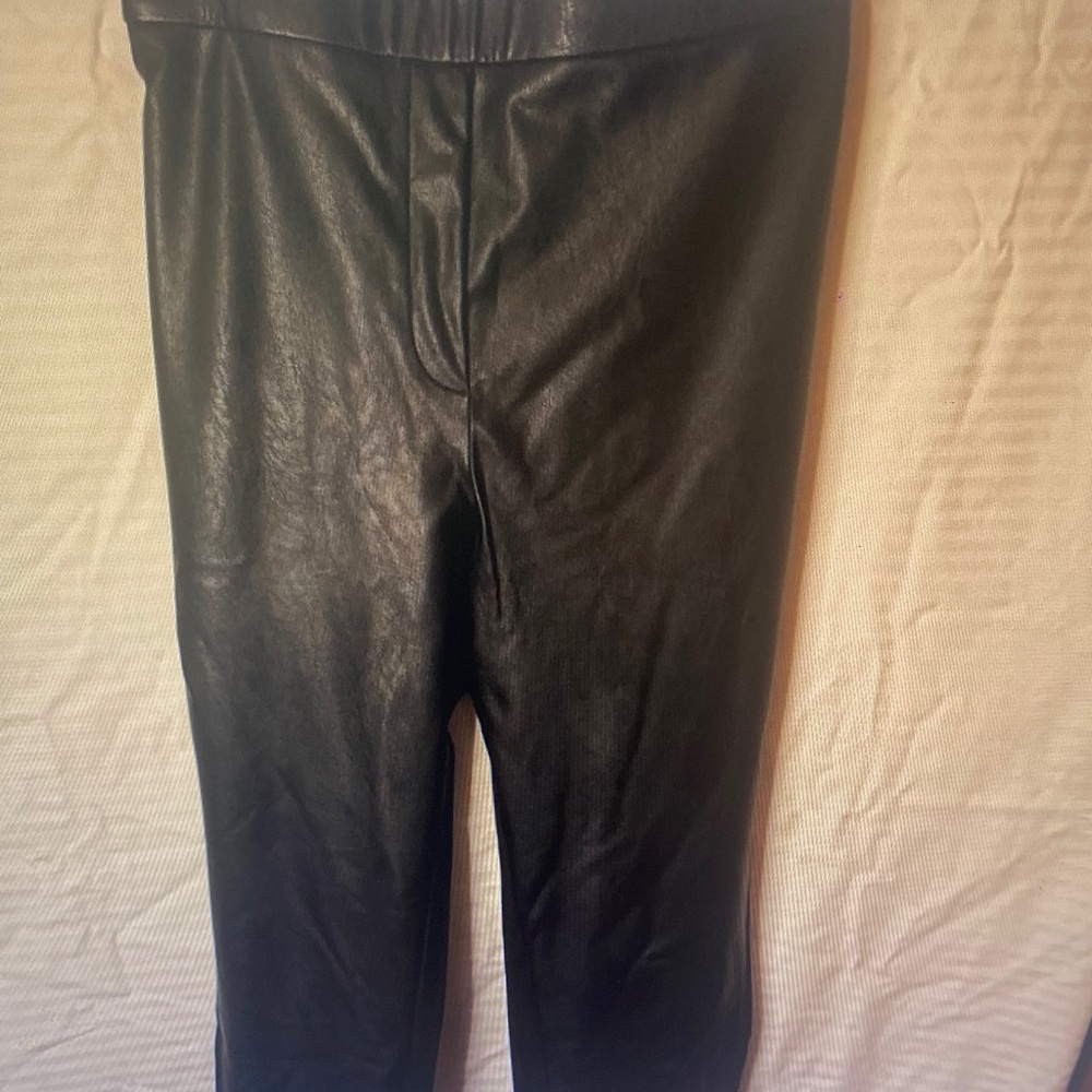 Chico's Black Faux Leather Skinny Pants